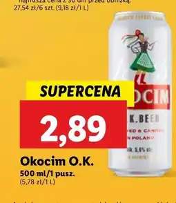 Piwo Okocim O.k. Beer