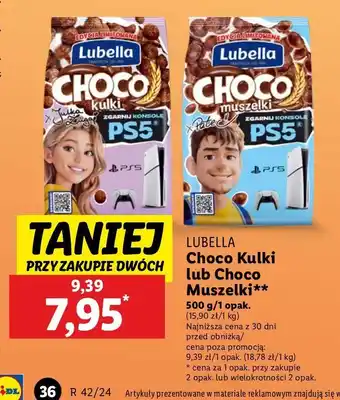 Lidl Płatki choco muszelki Lubella Mlekołaki oferta