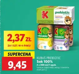 Lidl Soki Kubuś Prebiotic oferta
