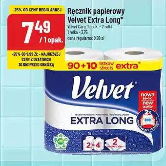 Polomarket Ręcznik papierowy Velvet Extra Long oferta