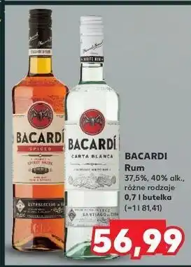 Kaufland Rum Bacardi Carta Blanca oferta