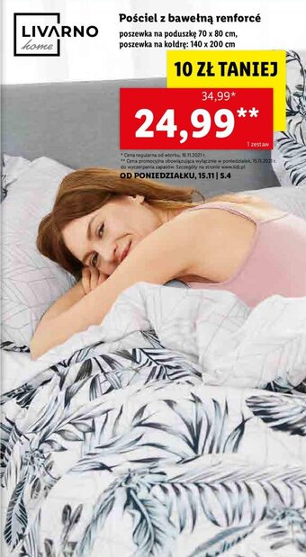 Lidl Pościel z bawełną renforce oferta
