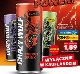 Kaufland Napój energetyczny Crazy Wolf oferta