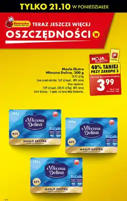 Biedronka Masło ekstra 82% Mleczna Dolina oferta