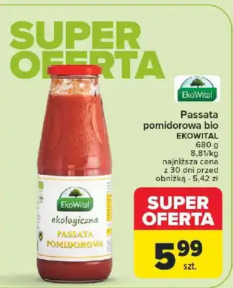 Carrefour Passata pomidorowa Ekowital oferta