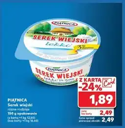Kaufland Piątnica Serek wiejski lekki 150 g oferta
