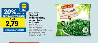 Lidl Szpinak Freshoona oferta