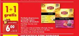 Biedronka Herbata lemon Lipton fruit infusion oferta