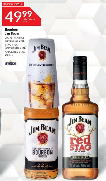 Stokrotka Bourbon Jim Beam 700ml oferta