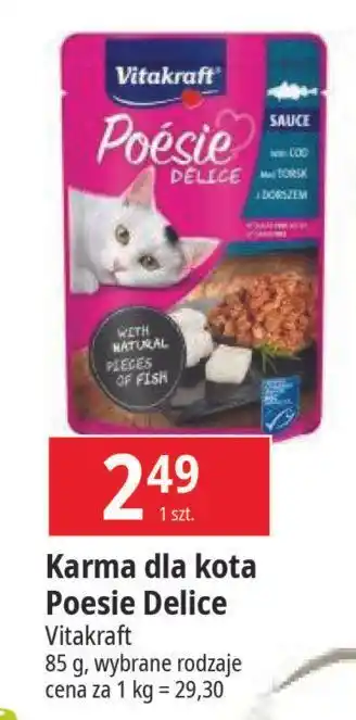 E.Leclerc Dorsz w sosie Vitakraft Poesie Deli Sauce oferta