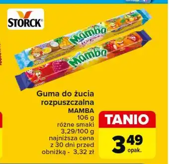 Carrefour Guma rozpuszczalna wieloowocowa Mamba oferta