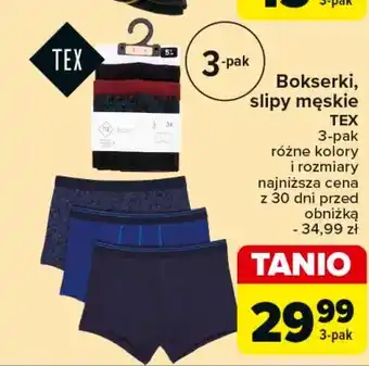 Carrefour Slipy męskie Tex oferta