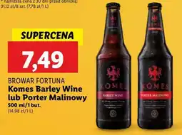 Piwo Komes Porter Malinowy