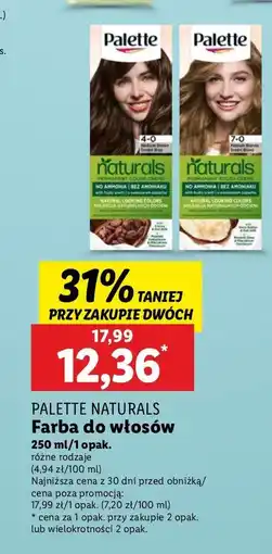 Lidl Farba do włosów 7-0 Palette Permanent Naturals Color Creme oferta
