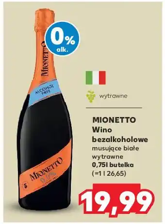 Kaufland Wino Mionetto 0.0% oferta