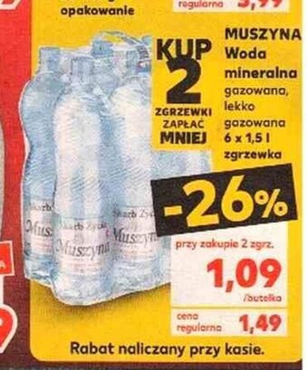 Kaufland Muszyna Woda mineralna 1,5l oferta