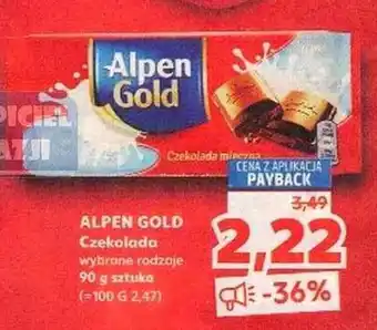 Kaufland Czekolada Alpen Gold 90g oferta