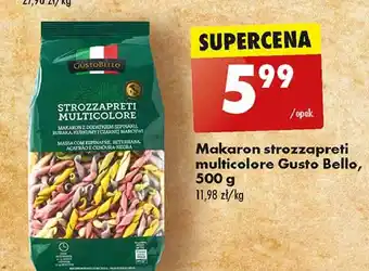 Biedronka Makaron strozzapreti multicolore Gustobello oferta