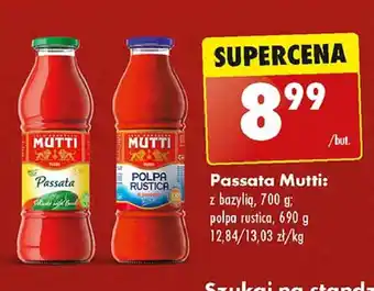 Biedronka Passata polpa rustica Mutti oferta