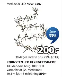 KORNSTEN LED KLYNGELYSKÆDE