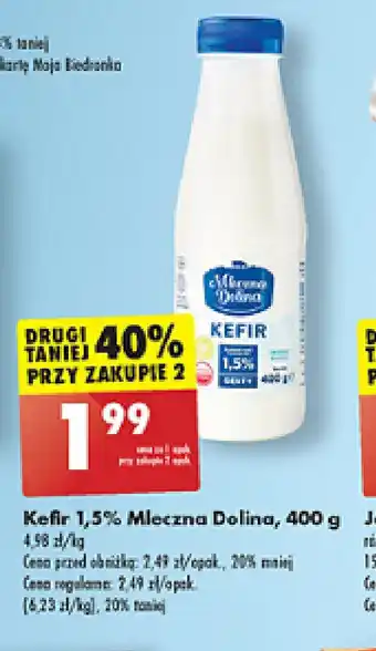 Biedronka Kefir 1,5% Mleczna Dolina oferta