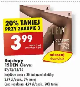 Biedronka Rajstopy classic 15 den Cleve oferta