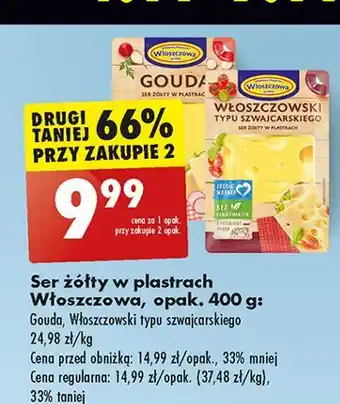 Biedronka Ser włoszczowski typu szwajcarskiego Włoszczowa oferta