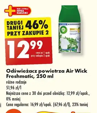 Biedronka Wkład świeżość letniego poranka Air Wick Freshmatic Life Scents oferta