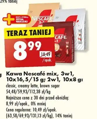 Biedronka Kawa Nescafe 3In1 Brown Sugar oferta