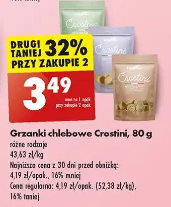 Biedronka Grzanki pełnoziarniste Unigriss Crostini oferta