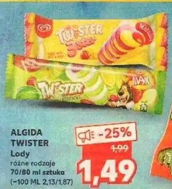 Kaufland Twister Lody 70-80ml oferta