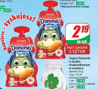 Stokrotka Jogurt w saszetce truskawka 1 SZT 70 G oferta