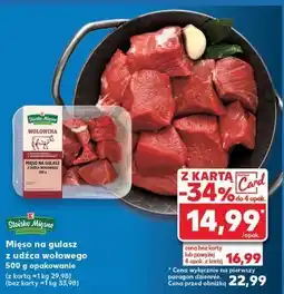 Kaufland Mięso na gulasz z udźca wołowego Stoisko Mięsne oferta
