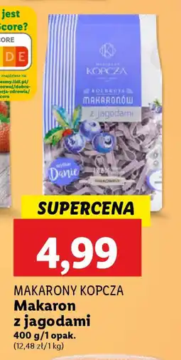 Makarony Kopcza Makaron z jagodami