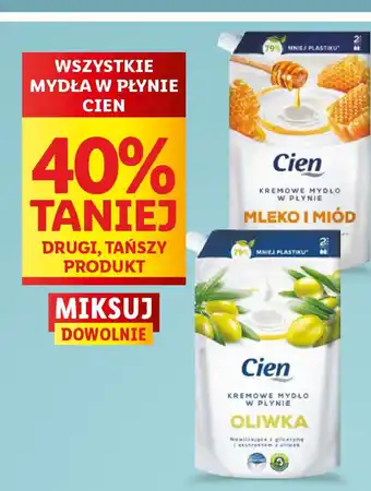 Lidl Wszystkie mydła w płynie Cien oferta