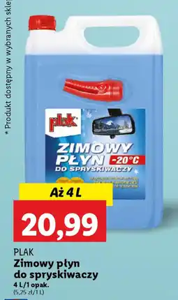 Lidl Plak Zimowy płyn do spryskiwaczy oferta