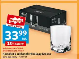 Auchan Szklanki whisky 260 ml mixology Krosno S.a oferta