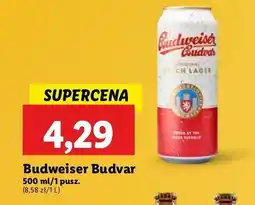 Lidl Piwo b: original Budweiser Budvar oferta
