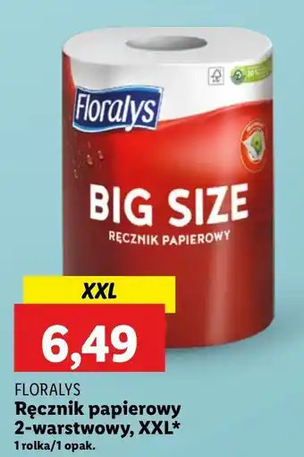 Lidl Ręcznik kuchenny gigarolka Floralys oferta