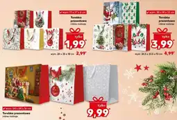 Kaufland Torebka prezentowa 26.5 x 33.5 13 cm oferta