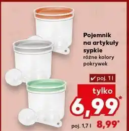 Kaufland Pojemniki na art.sypkie 1.7 l oferta