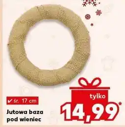 Kaufland Baza jutowa pod wieniec 17 cm oferta