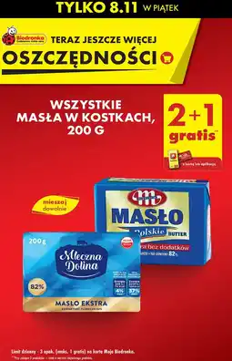Biedronka Masło w kostkach oferta