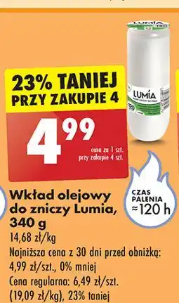 Biedronka Wkład olejowy do zniczy 120 Lumia oferta