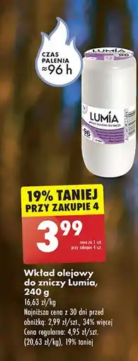 Biedronka Wkład olejowy do zniczy Lumia oferta
