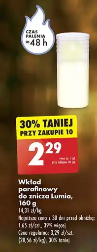 Biedronka Wkład parafinowy 160 g Lumia oferta