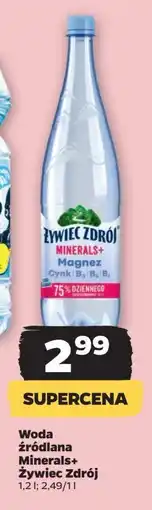 Netto Woda lekko gazowana Żywiec Zdrój Minerals+ oferta