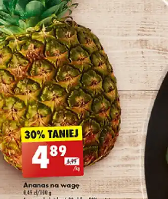 Biedronka Ananas na wagę oferta