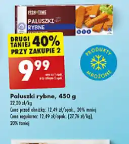 Biedronka Paluszki rybne Fish Time oferta