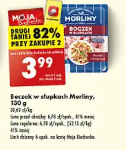 Biedronka Boczek w słupkach Morliny oferta